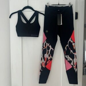 Under Armour RUSH Leggings & Compression sports bra.